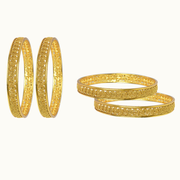 Antique Plain Gold Bangles 10004