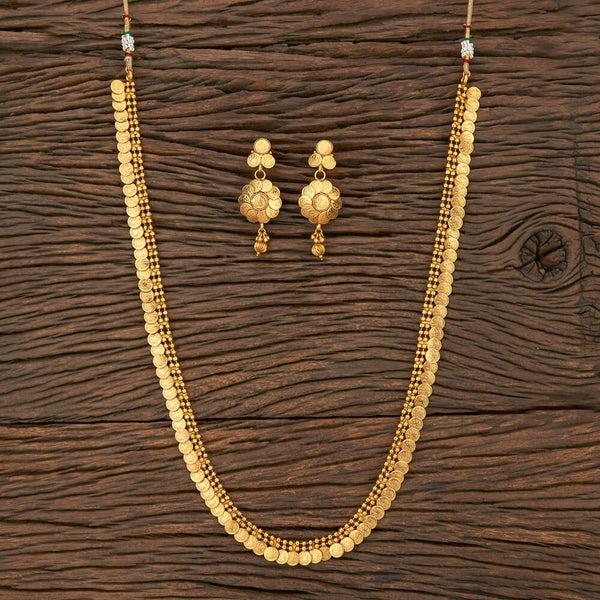 10006 Antique Plain Necklace With Gold Plating