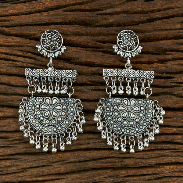 103840 Chand Earring With Oxidised Plating