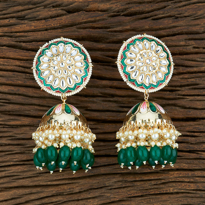 Indo Western Meenakari Earring With Gold Plating 103969