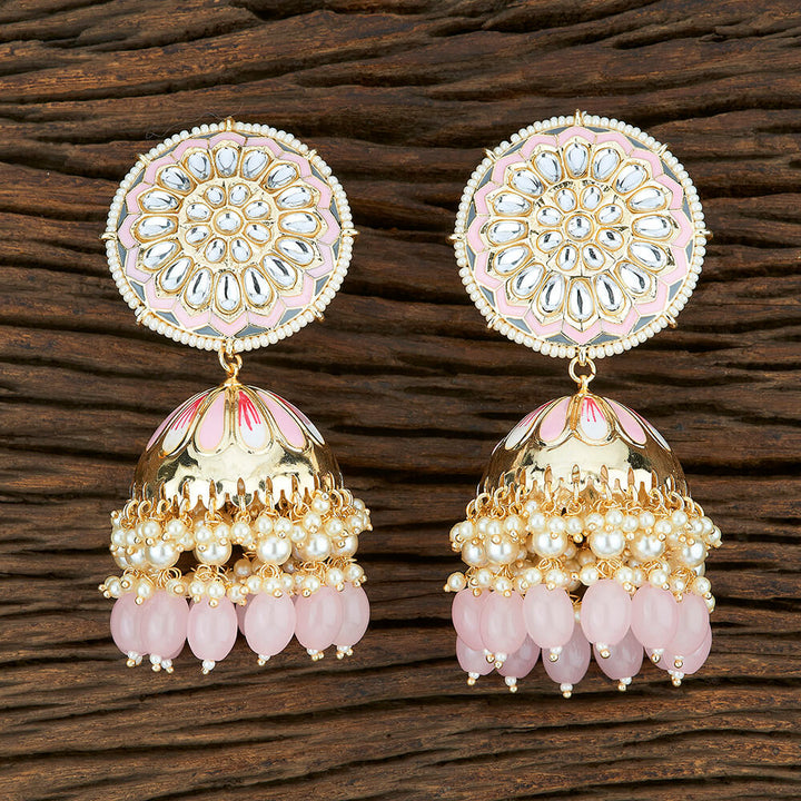 Indo Western Meenakari Earring With Gold Plating 103969