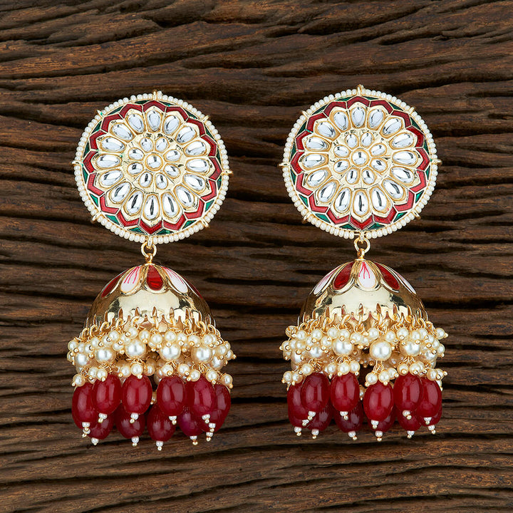 Indo Western Meenakari Earring With Gold Plating 103969