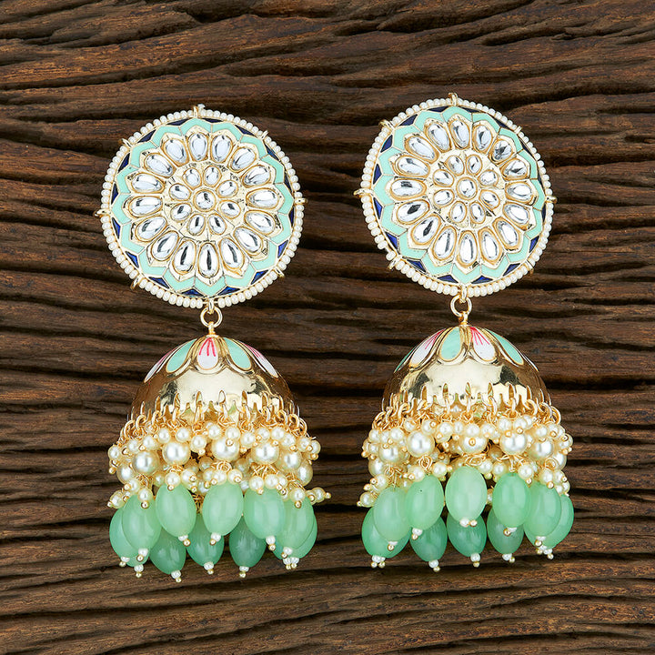 Indo Western Meenakari Earring With Gold Plating 103969