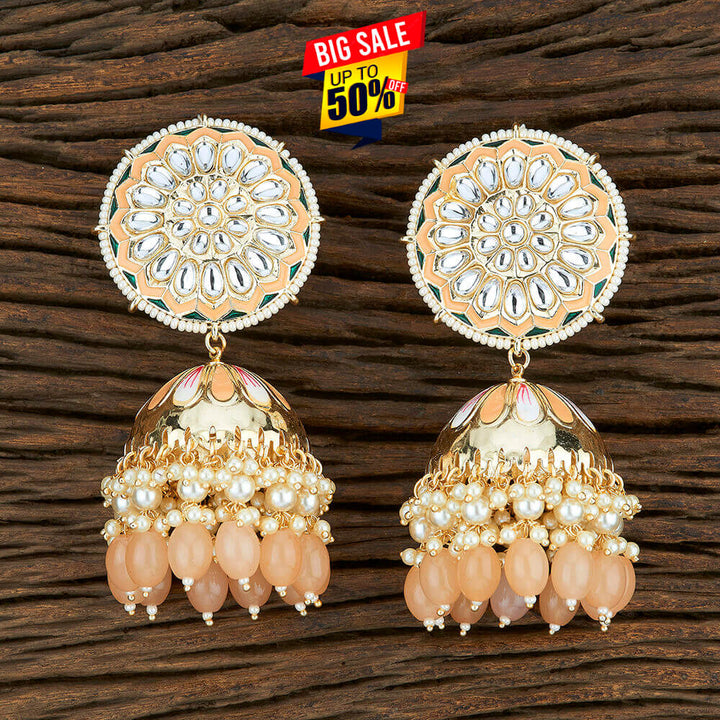 Indo Western Meenakari Earring With Gold Plating 103969