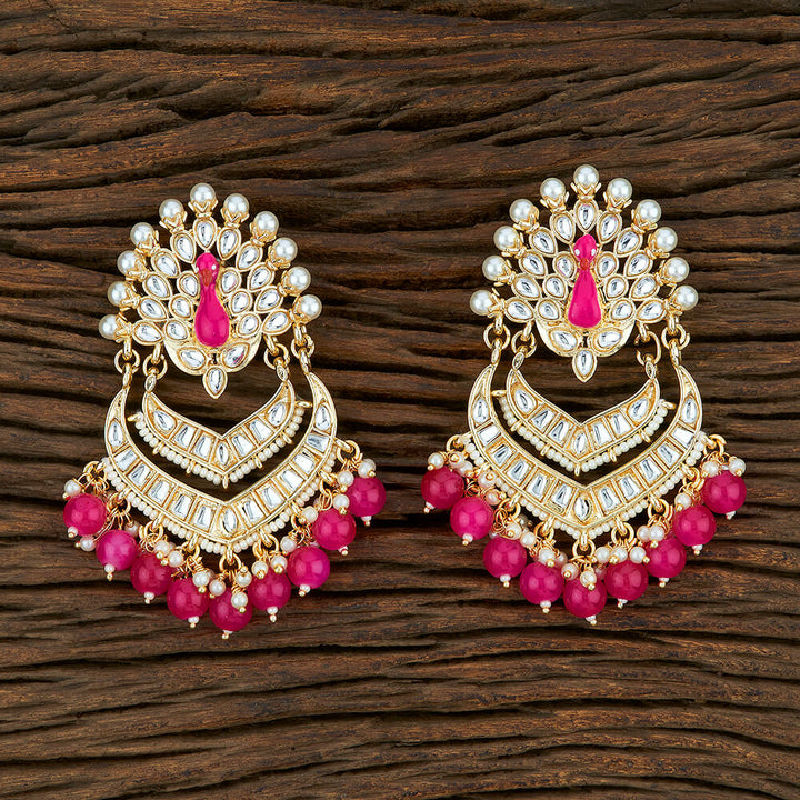 Indo Western Meenakari Earring With Gold Plating 104027