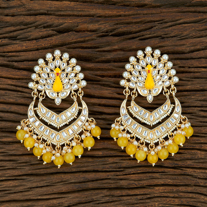 Indo Western Meenakari Earring With Gold Plating 104027