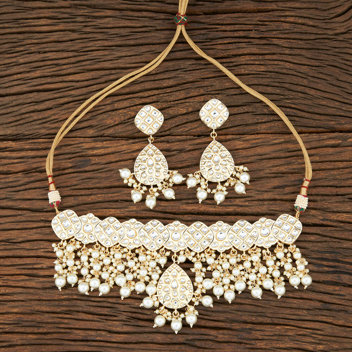 Indo Western Trendy Necklace With Gold Plating 104247