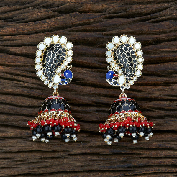 Indo Western Meenakari Earring With Gold Plating 104662