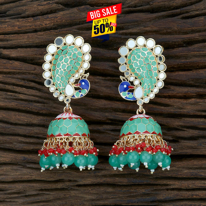 Indo Western Meenakari Earring With Gold Plating 104662