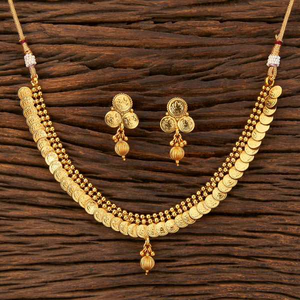 Antique Temple Necklace With Gold Plating 10498