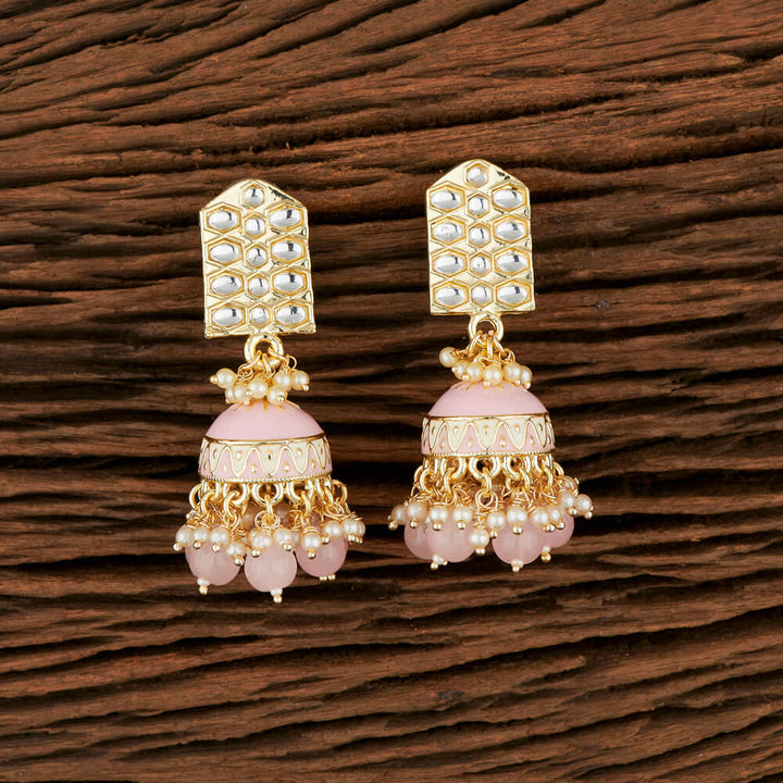 Indo Western Meenakari Earring With Gold Plating 106026