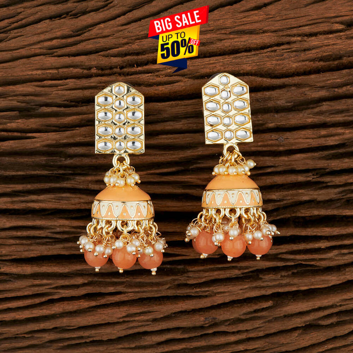 Indo Western Meenakari Earring With Gold Plating 106026