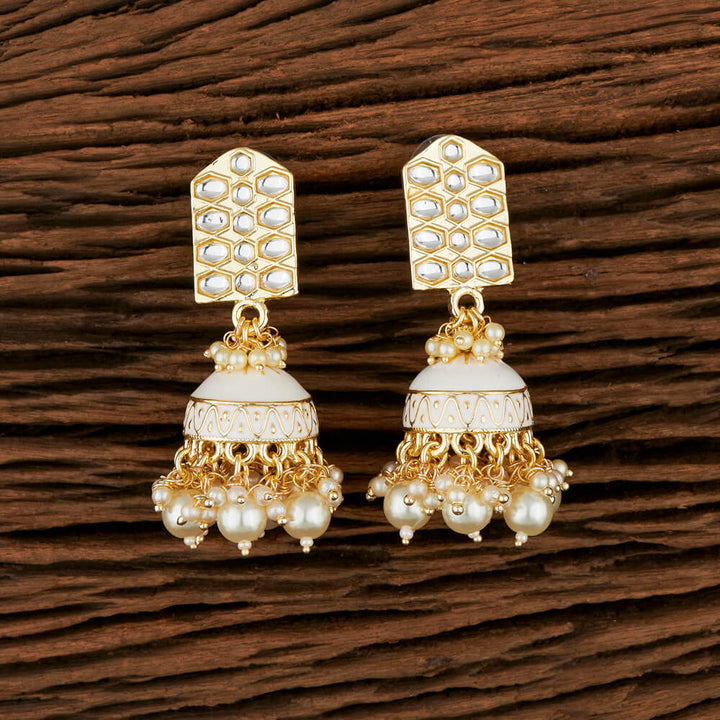 Indo Western Meenakari Earring With Gold Plating 106026