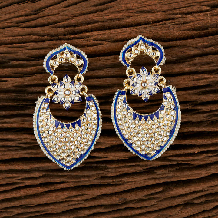 Indo Western Meenakari Earring With Gold Plating 107000