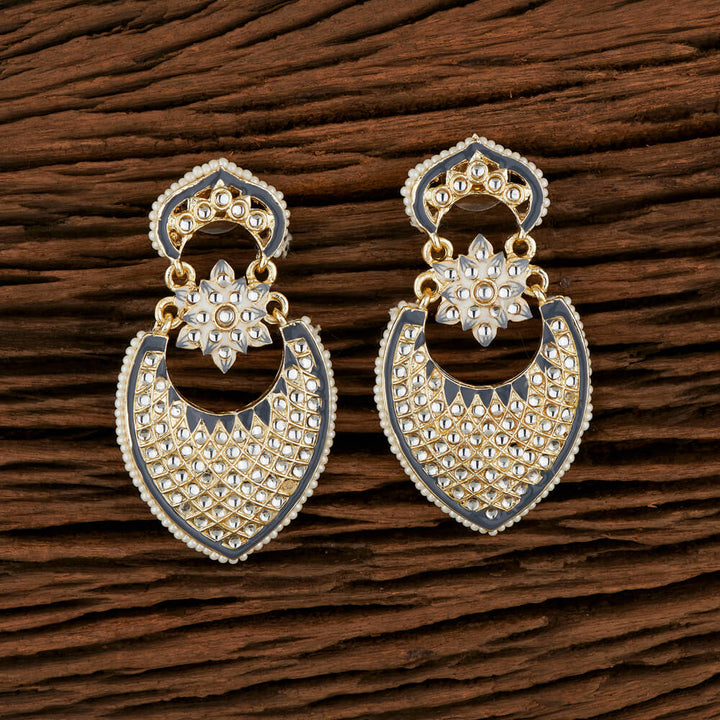 Indo Western Meenakari Earring With Gold Plating 107000