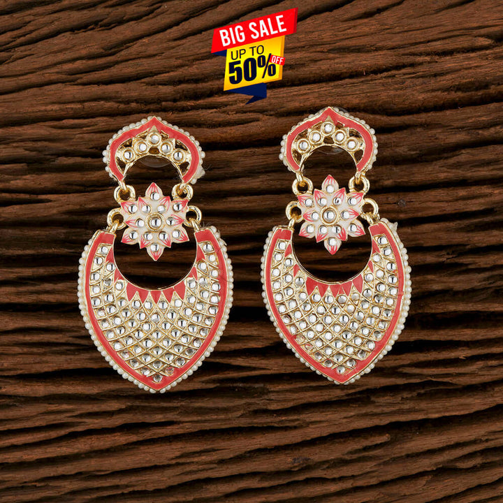 Indo Western Meenakari Earring With Gold Plating 107000