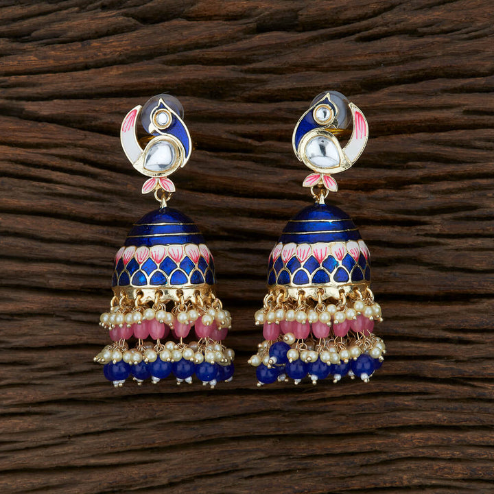 Indo Western Jhumkis With Gold Plating 107037