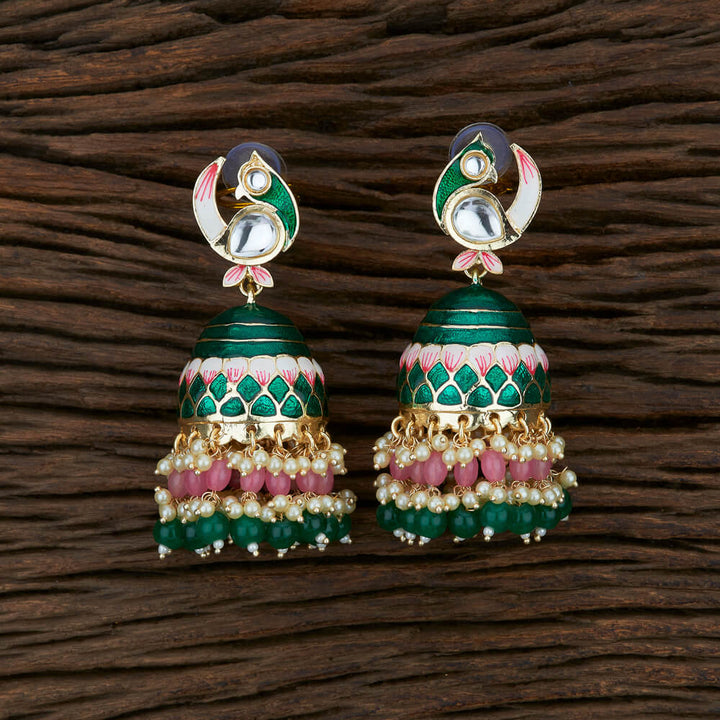 Indo Western Jhumkis With Gold Plating 107037