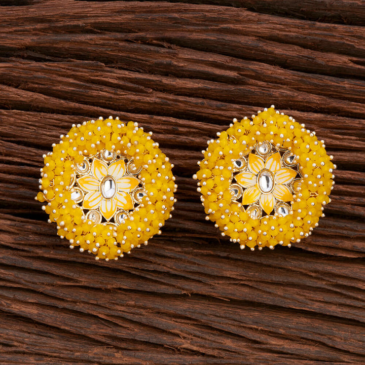 Indo Western Meenakari Earring With Gold Plating 107081