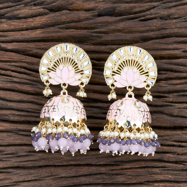 Indo Western Meenakari Earring With Gold Plating 108199