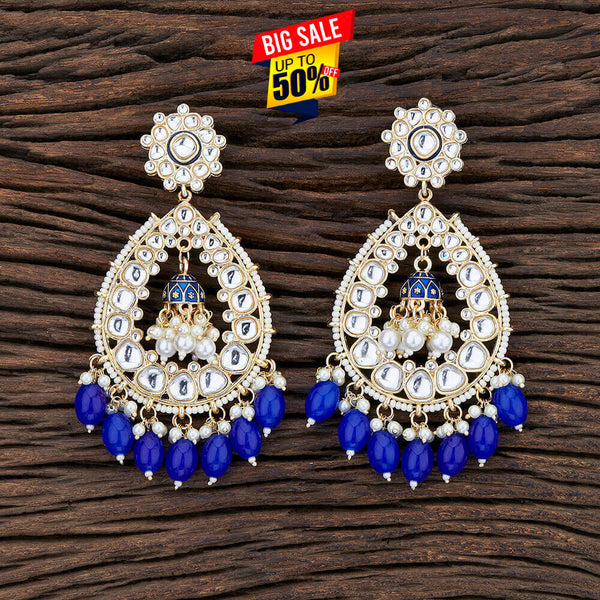 Indo Western Meenakari Earring With Gold Plating 108269