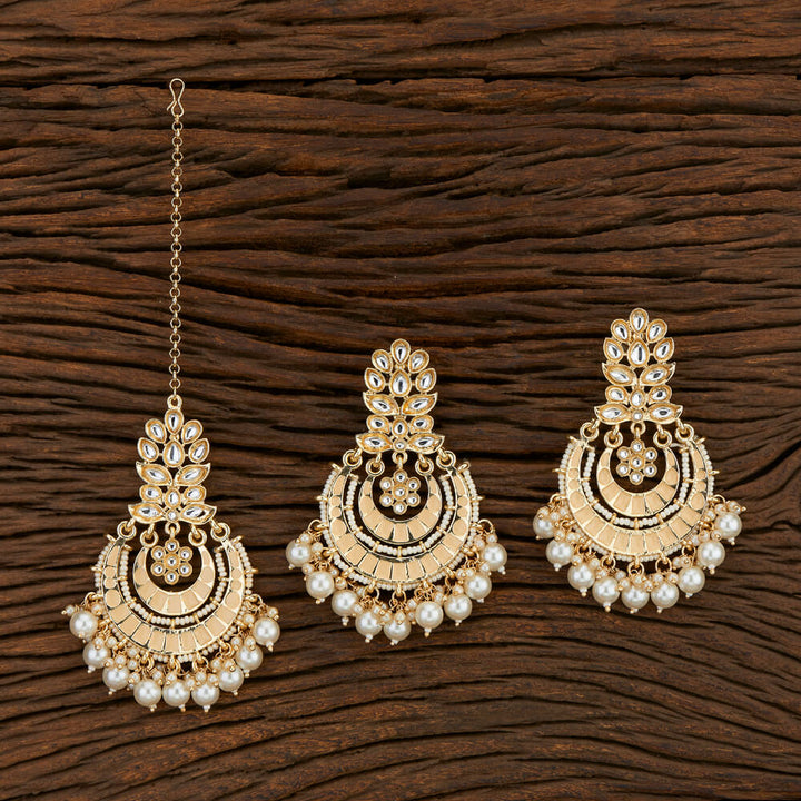 Indo Western Meenakari Earring Tikka With Gold Plating 108306