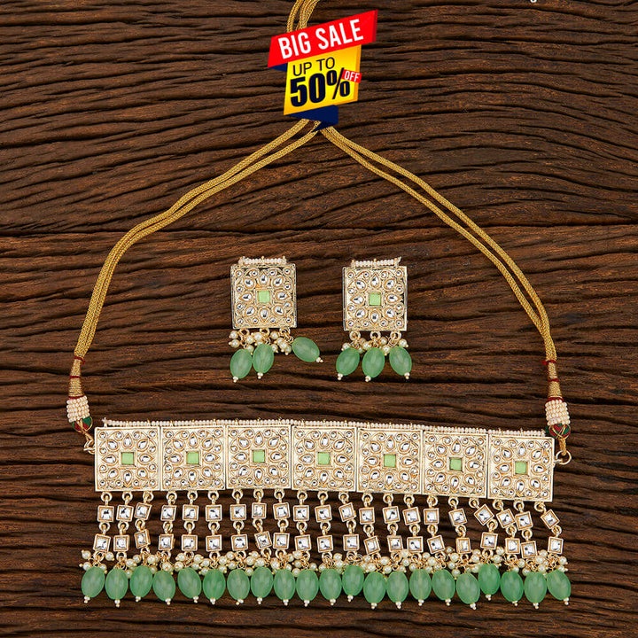 Indo Western Choker With Gold Plating 108370