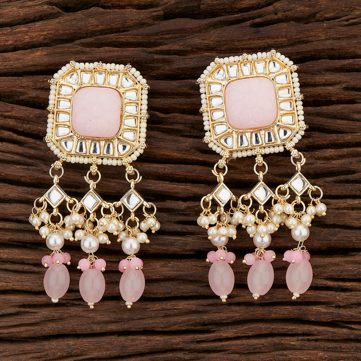 Indo Western Stone Earring With Gold Plating 108379