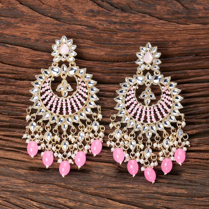 Indo Western Chand Earring With Gold Plating 108536