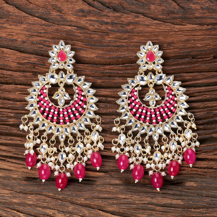 Indo Western Chand Earring With Gold Plating 108536