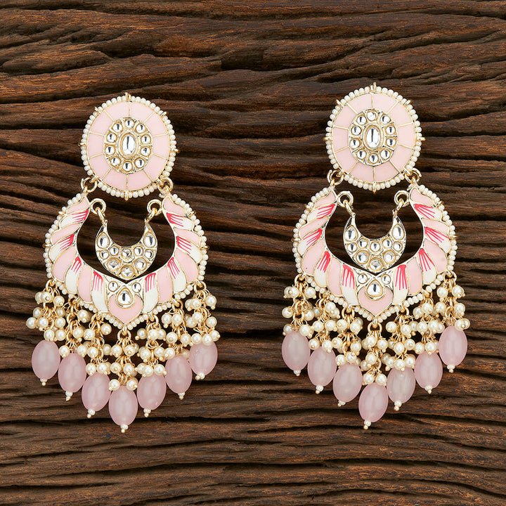 Indo Western Meenakari Earring With Gold Plating 108589