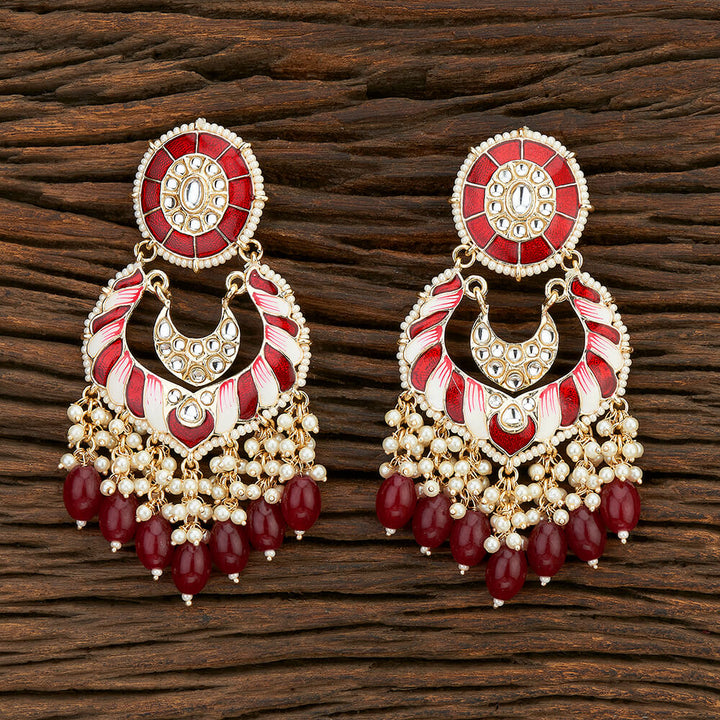 Indo Western Meenakari Earring With Gold Plating 108589