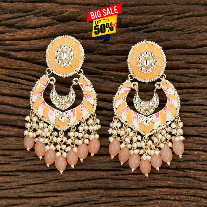 Indo Western Meenakari Earring With Gold Plating 108589