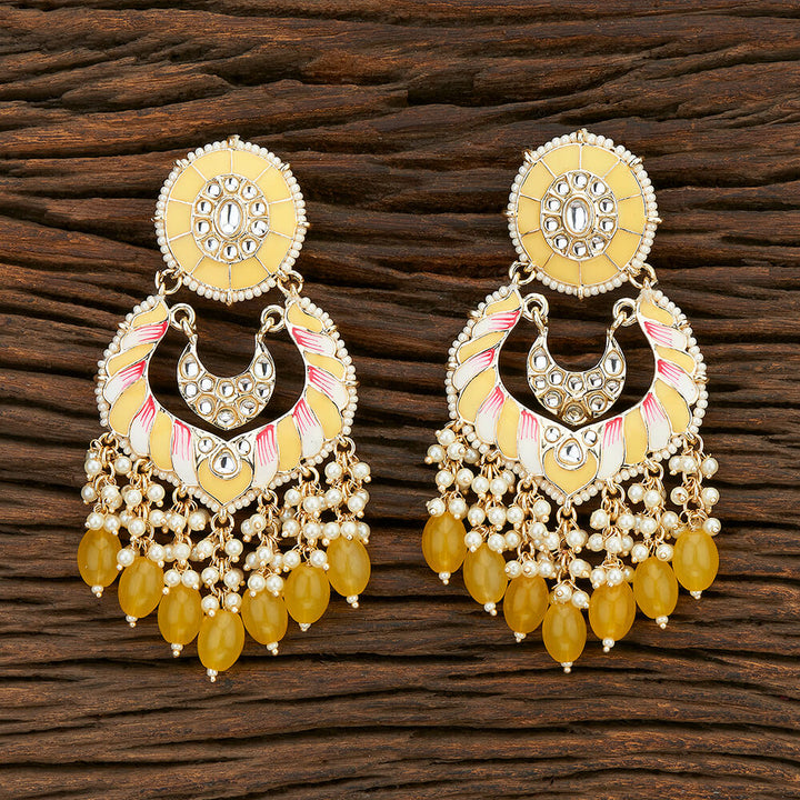 Indo Western Meenakari Earring With Gold Plating 108589