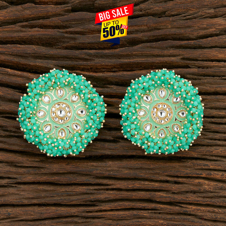 Indo Western Meenakari Earring With Gold Plating 108595