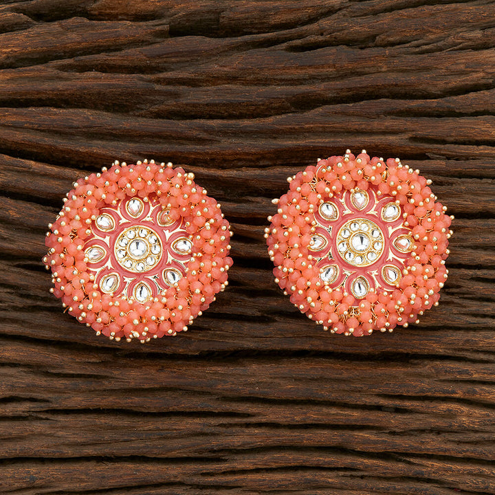 Indo Western Meenakari Earring With Gold Plating 108595