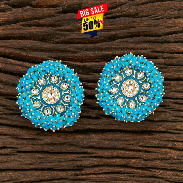 Indo Western Meenakari Earring With Gold Plating 108595