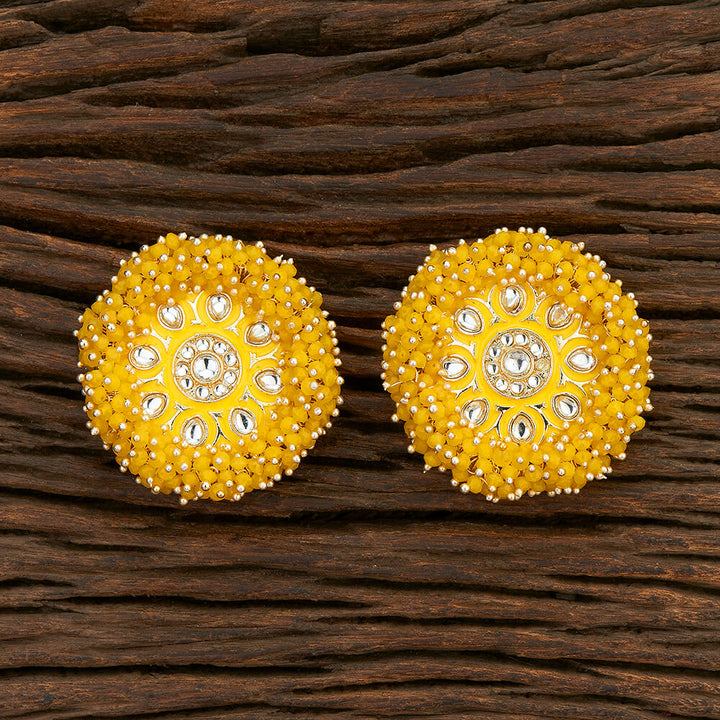 Indo Western Meenakari Earring With Gold Plating 108595