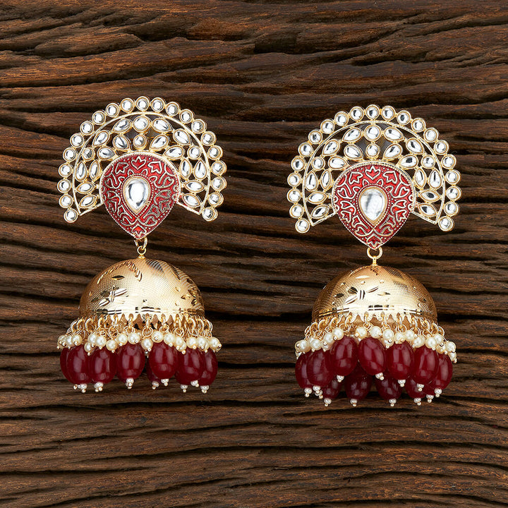 Indo Western Meenakari Earring With Gold Plating 108598