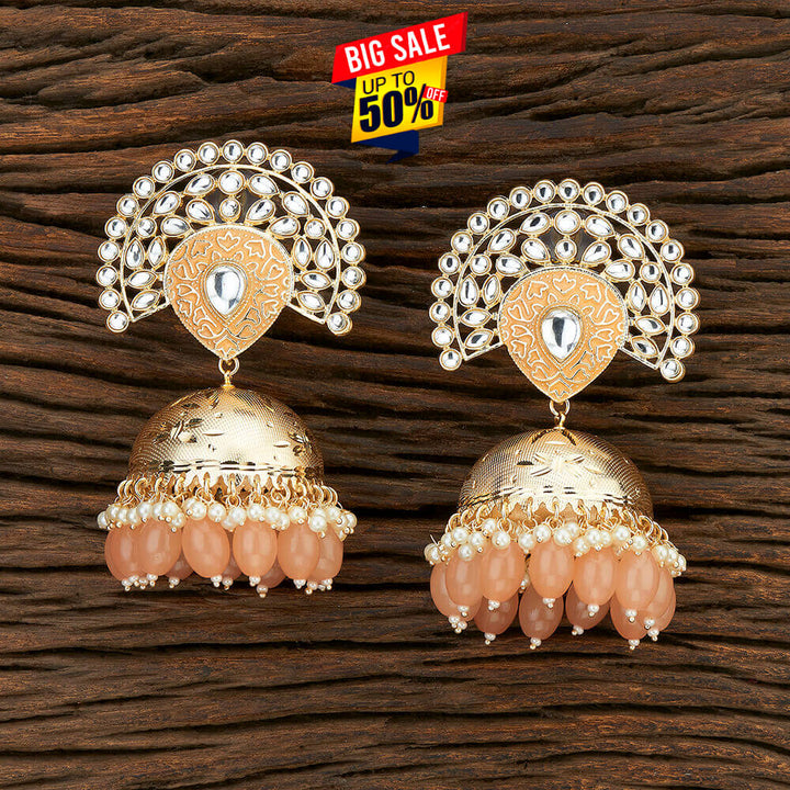 Indo Western Meenakari Earring With Gold Plating 108598