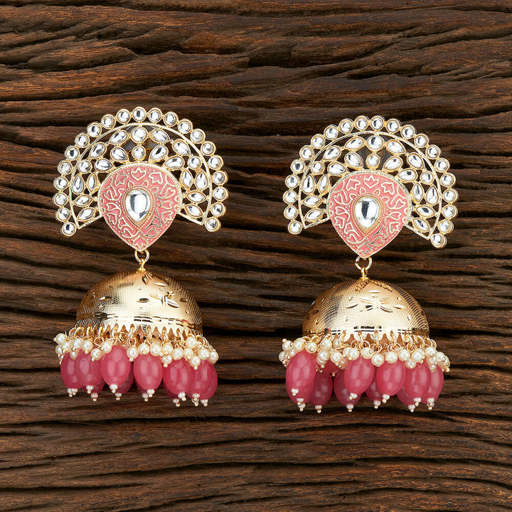 Indo Western Meenakari Earring With Gold Plating 108598