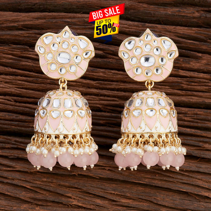 Indo Western Meenakari Earring With Gold Plating 108656