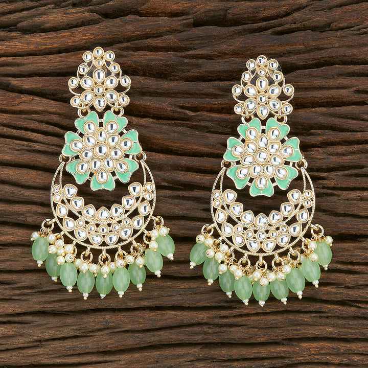 Indo Western Meenakari Earring With Gold Plating 108664