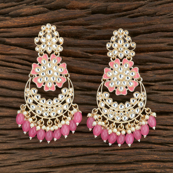 Indo Western Meenakari Earring With Gold Plating 108664