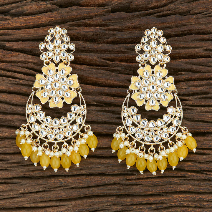 Indo Western Meenakari Earring With Gold Plating 108664