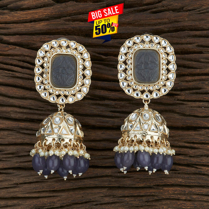 Indo Western Jhumki With Gold Plating 108673