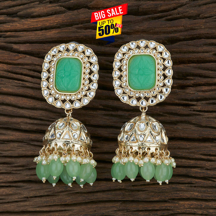 Indo Western Jhumki With Gold Plating 108673