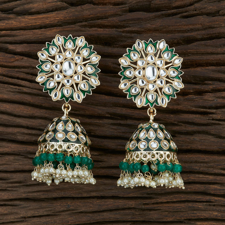 Indo Western Meenakari Earring With Gold Plating 108682