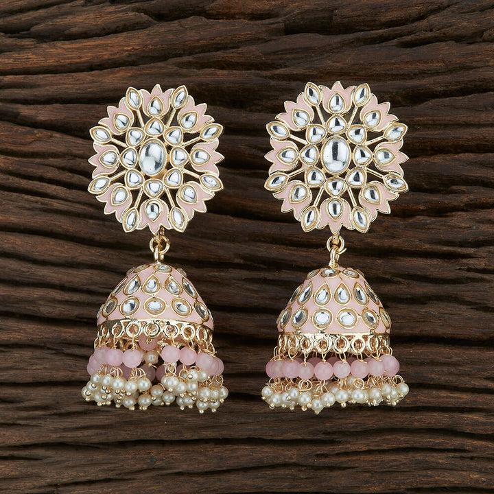 Indo Western Meenakari Earring With Gold Plating 108682