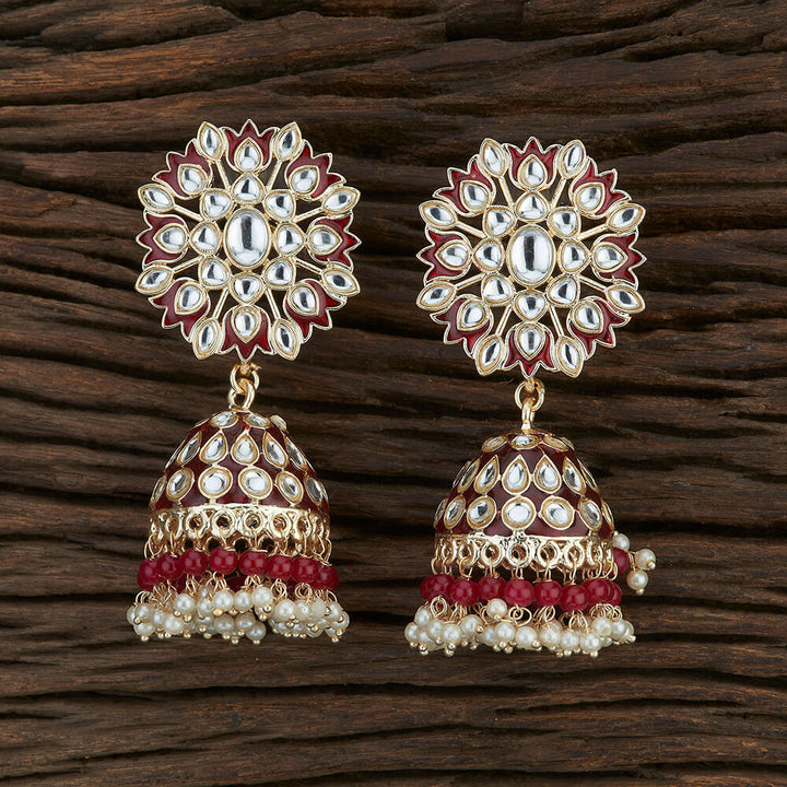 Indo Western Meenakari Earring With Gold Plating 108682